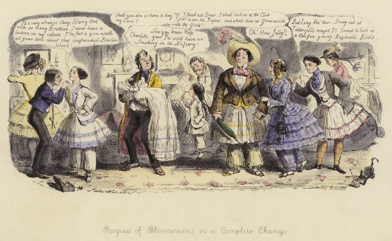 Progreso del Bloomerismo, o un cambio completo de John Leech