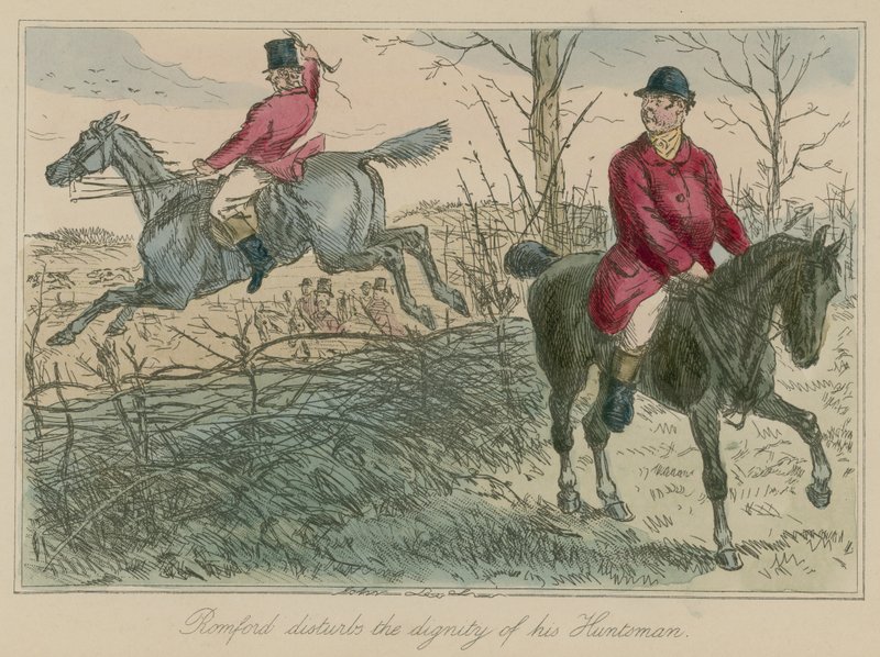 Romford perturba la dignidad de su cazador de John Leech