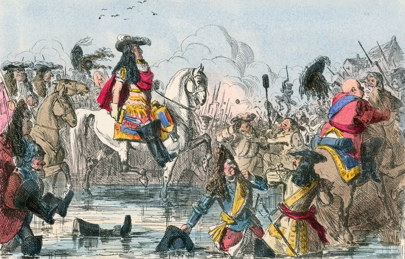 La Batalla del Boyne de John Leech