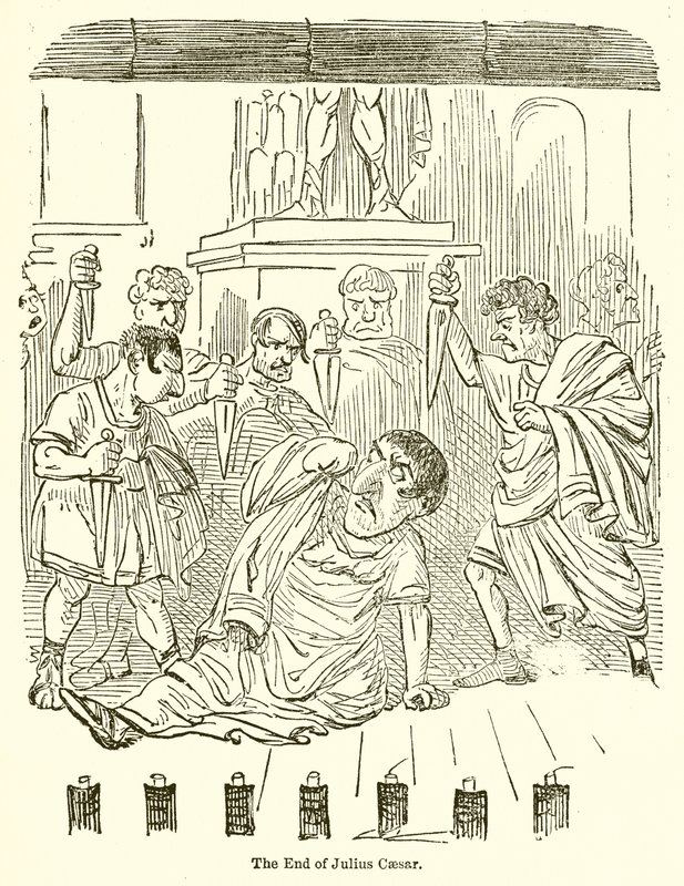 El fin de Julio César de John Leech