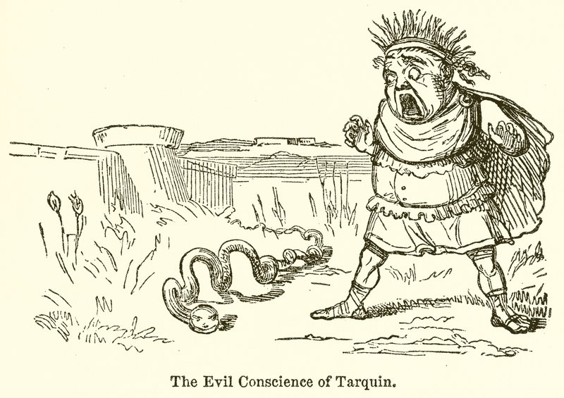 La mala conciencia de Tarquino de John Leech