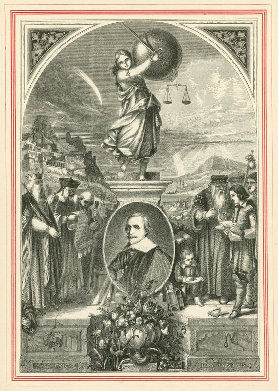 Retrato de Jacob Cats, bajo Figura Alegórica de la Justicia Universal de John Leighton