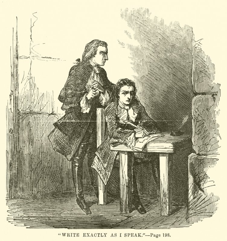 Ilustración para Historia de dos ciudades de Charles Dickens de John McLenan