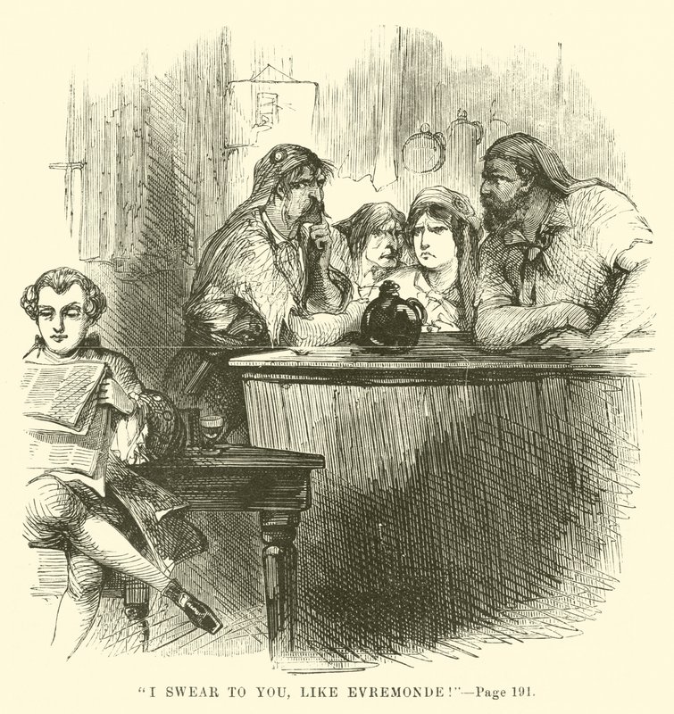 Ilustración para Historia de dos ciudades de Charles Dickens de John McLenan