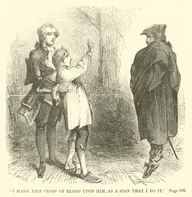 Ilustración para Historia de dos ciudades de Charles Dickens de John McLenan