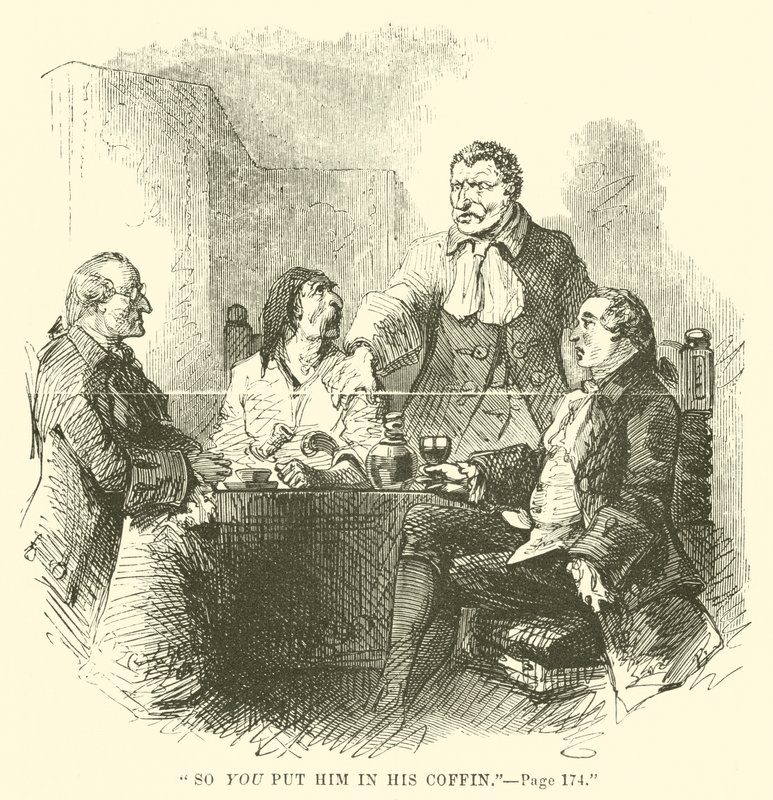 Ilustración para Historia de dos ciudades de Charles Dickens de John McLenan