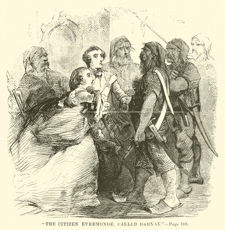 Ilustración para Historia de dos ciudades de Charles Dickens de John McLenan