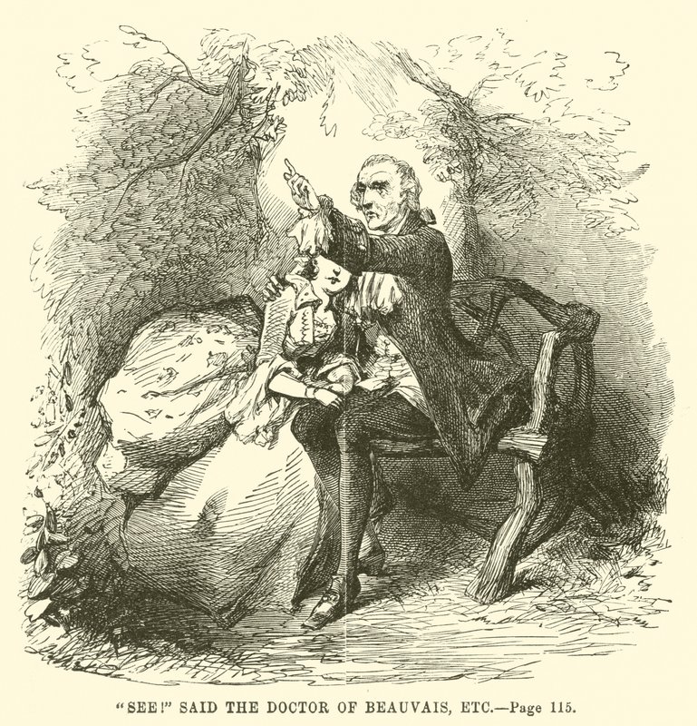 Ilustración de Historia de dos ciudades de Charles Dickens de John McLenan