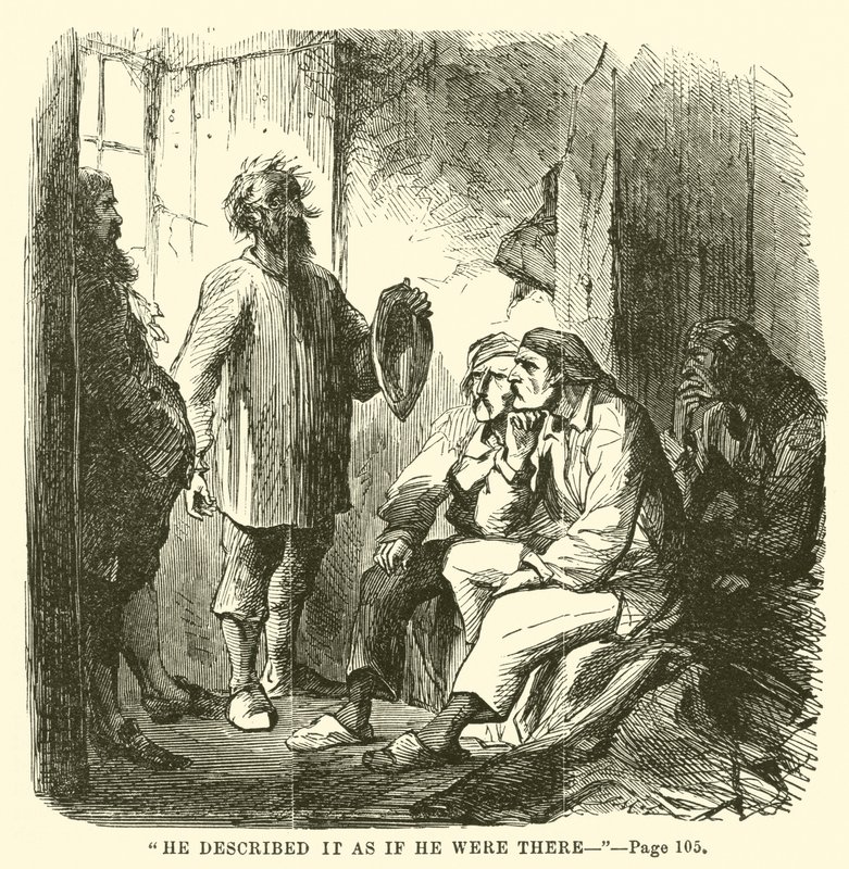 Ilustración de Historia de dos ciudades de Charles Dickens de John McLenan