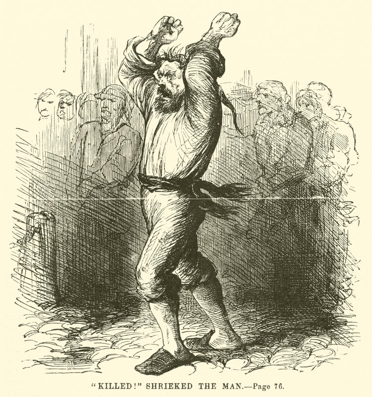 Ilustración de Historia de dos ciudades de Charles Dickens de John McLenan