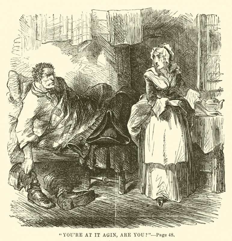 Ilustración de Historia de dos ciudades de Charles Dickens de John McLenan