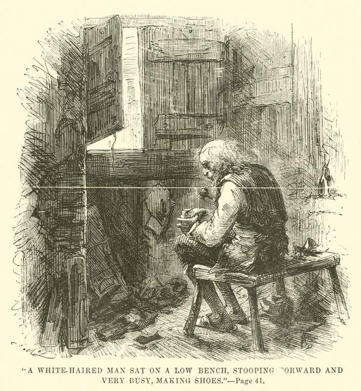 Ilustración de Historia de dos ciudades de Charles Dickens de John McLenan