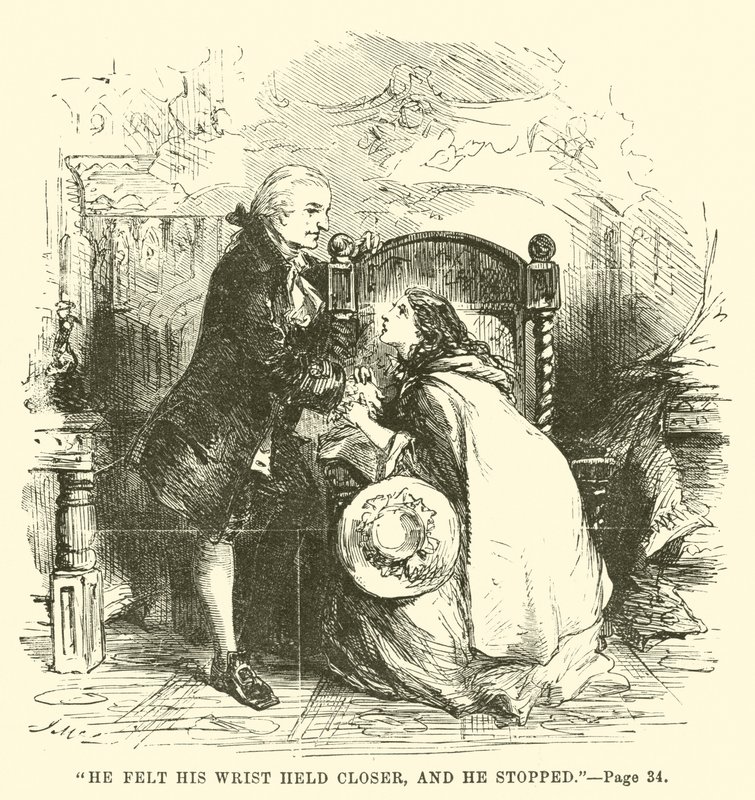 Ilustración de Historia de dos ciudades de Charles Dickens de John McLenan