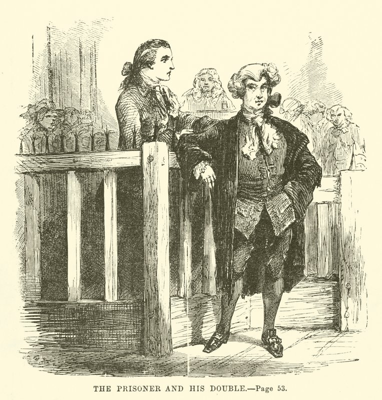 Ilustración de Historia de dos ciudades de Charles Dickens de John McLenan