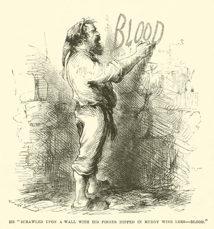 Ilustración de Historia de dos ciudades de Charles Dickens de John McLenan