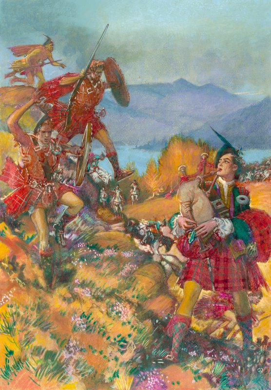 Peregrinación de Childe Harold (gouache sobre papel) de John Millar Watt