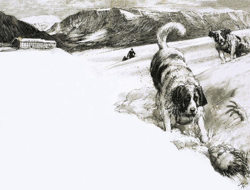 Por eso... Estos perros de montaña se llaman San Bernardos de John Millar Watt