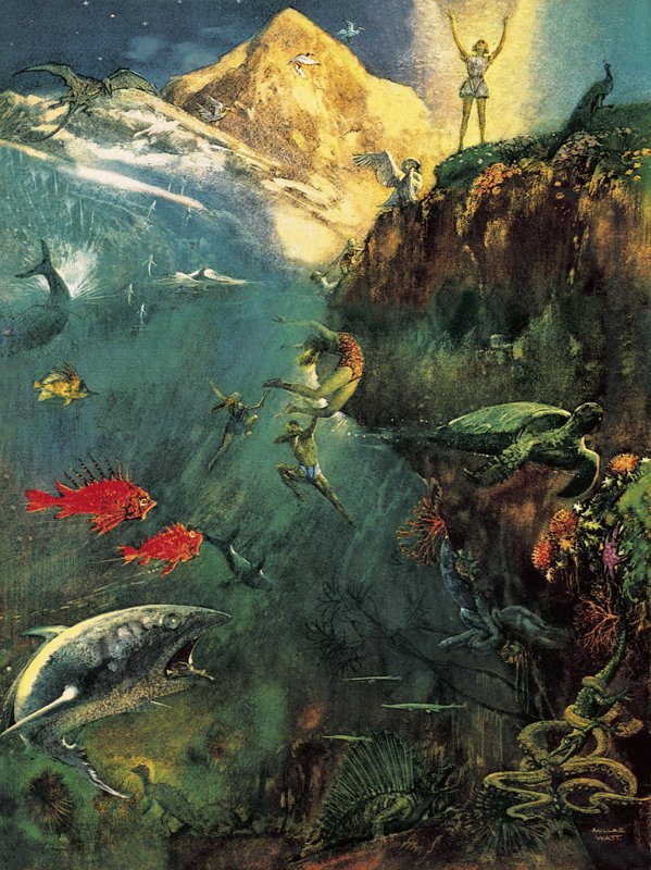 El mundo bajo la salmuera. Del poema de Walt Whitman de John Millar Watt