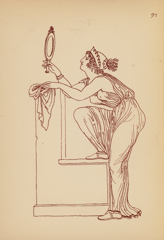 Traje femenino de la Antigua Grecia (litografía) de John Moyr Smith