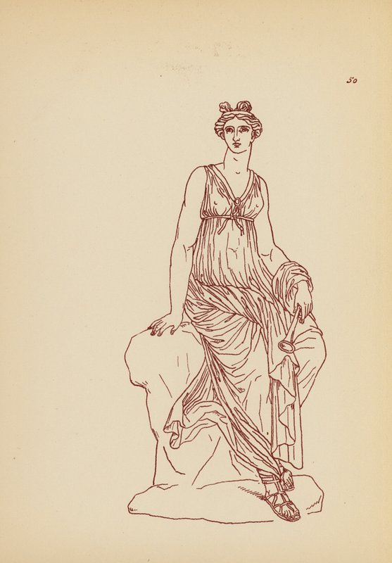 Traje femenino de la Antigua Grecia (litografía) de John Moyr Smith