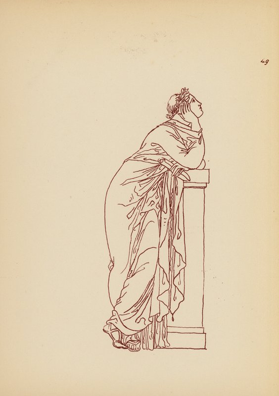 Traje femenino de la Antigua Grecia (litografía) de John Moyr Smith
