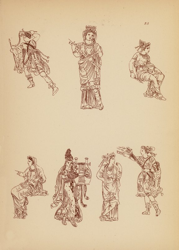 Traje femenino de la Antigua Grecia (litografía) de John Moyr Smith