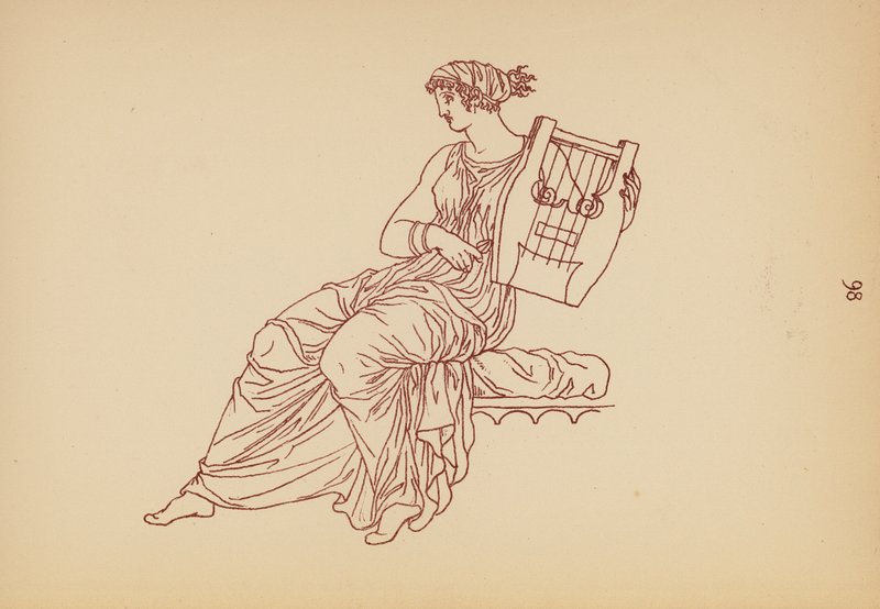Traje femenino de la Antigua Grecia (litografía) de John Moyr Smith