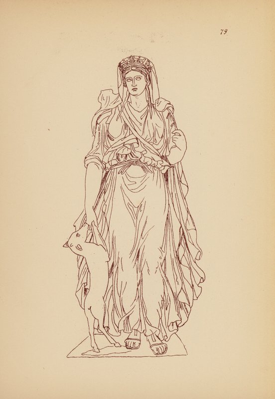 Traje femenino de la Antigua Grecia (litografía) de John Moyr Smith