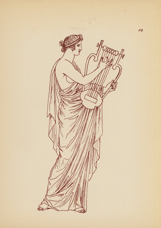 Traje femenino de la Antigua Grecia (litografía) de John Moyr Smith