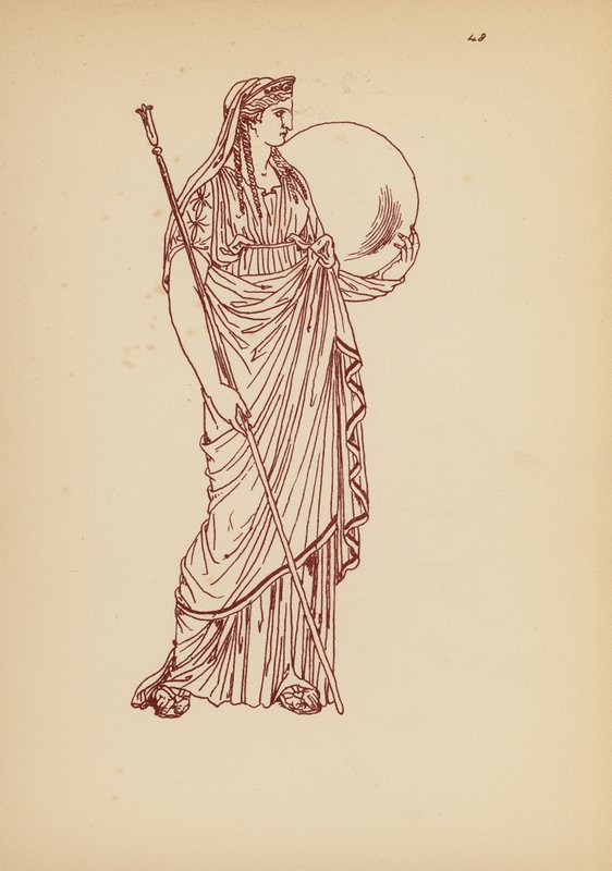 Traje femenino de la Antigua Grecia (litografía) de John Moyr Smith