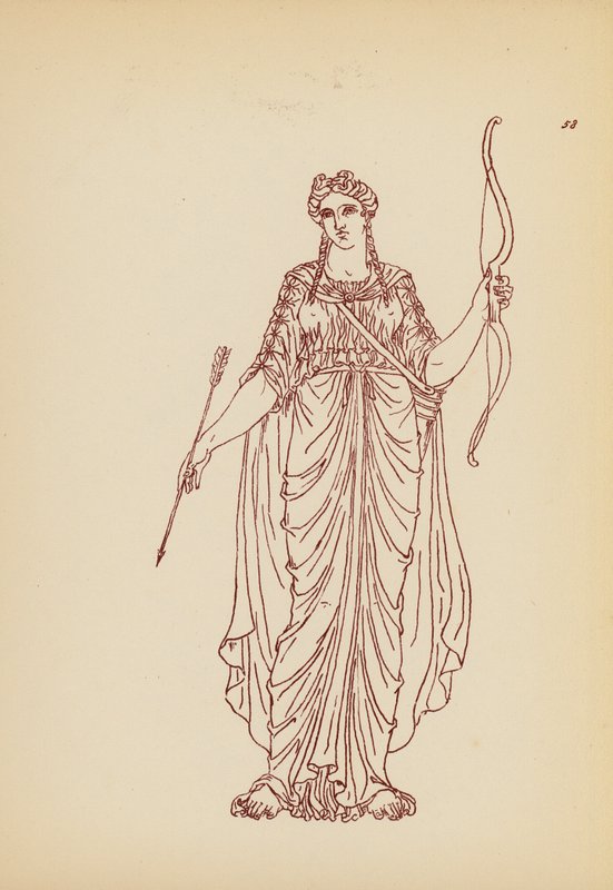 Traje femenino de la Antigua Grecia (litografía) de John Moyr Smith