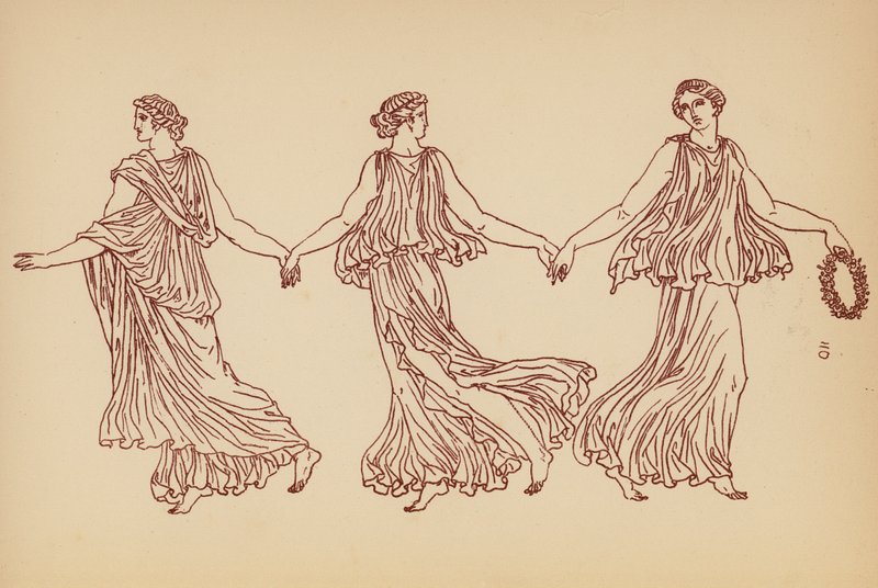 Traje femenino de la Antigua Grecia (litografía) de John Moyr Smith