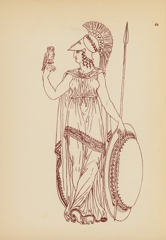 Traje femenino de la Antigua Grecia (litografía) de John Moyr Smith