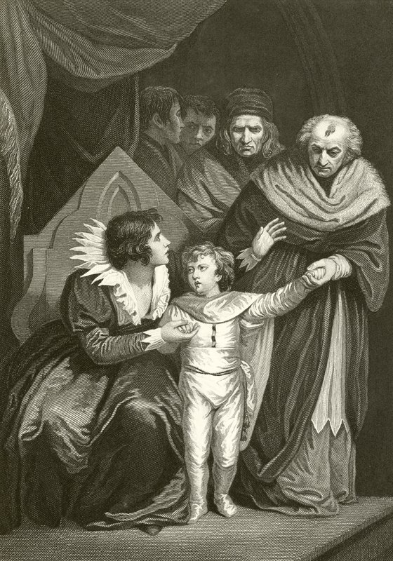 Elizabeth Woodville entregando a su hijo de John Opie