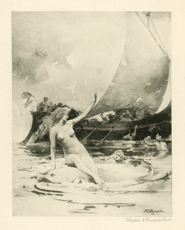 Ilustración para los poemas de Catulo (fotograbado) de John Reinhard Weguelin