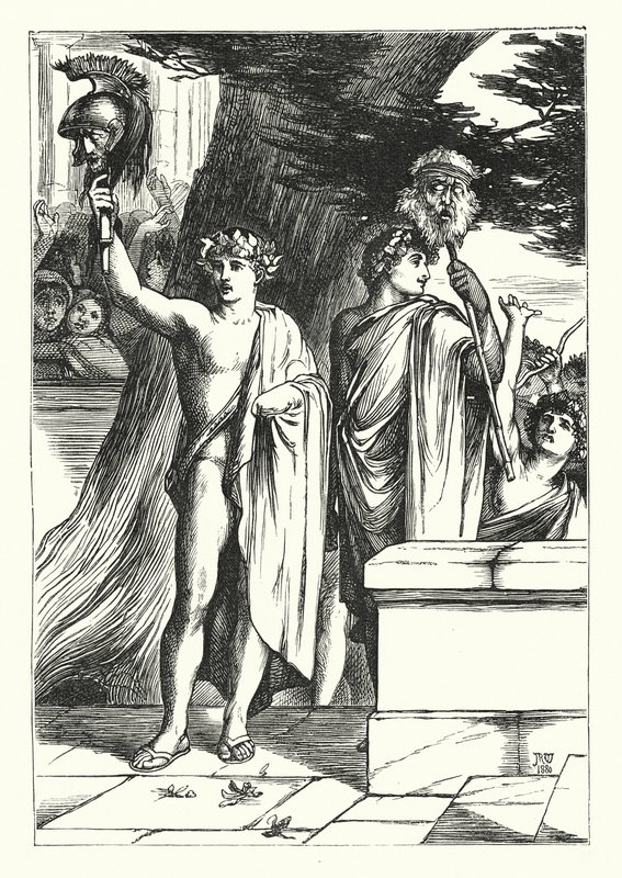 Los gemelos (grabado) de John Reinhard Weguelin