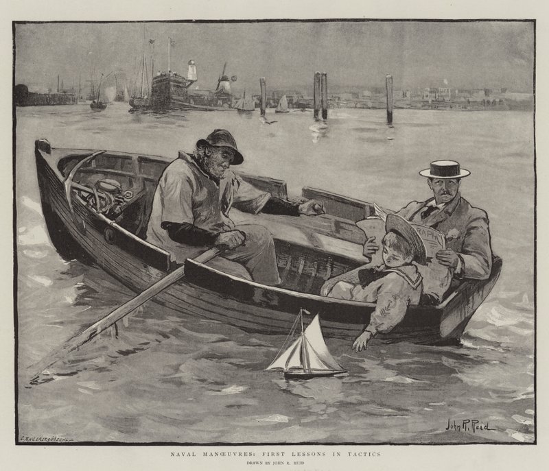 Maniobras navales, primeras lecciones en tácticas de John Robertson Reid