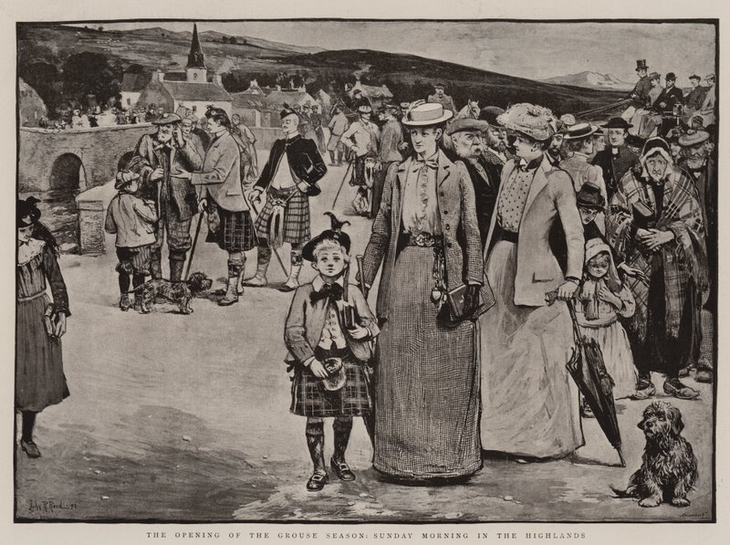 La apertura de la temporada de urogallos, domingo por la mañana en las Tierras Altas de John Robertson Reid