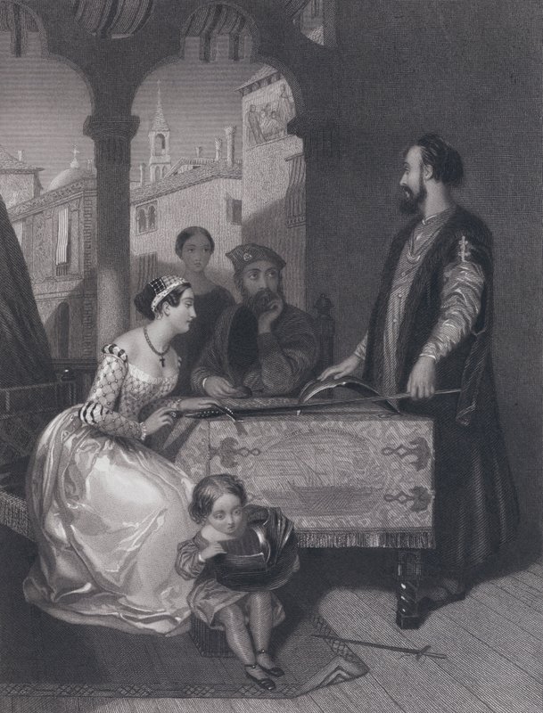 Gentile Bellini y los descendientes del gran Enrico Dandolo de John Rogers (after) Herbert