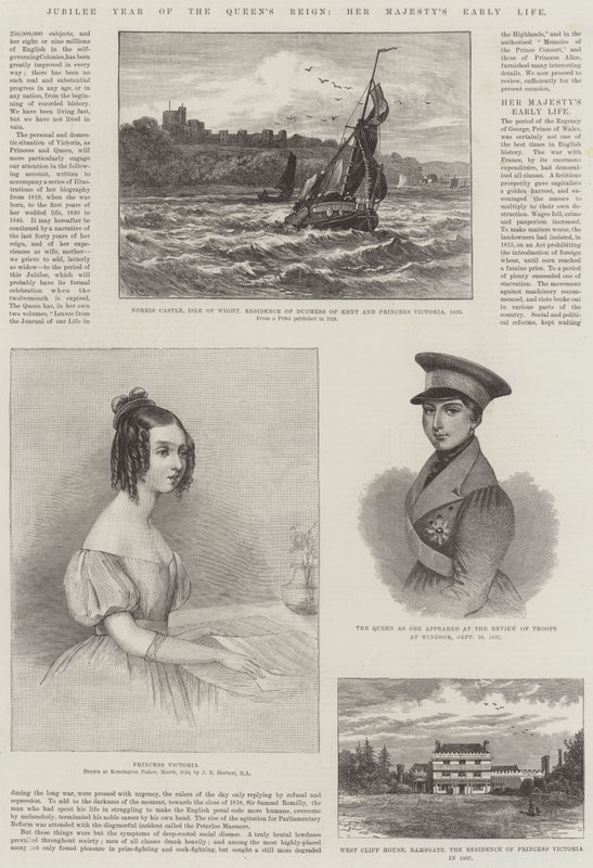 Año del Jubileo del Reinado de la Reina, la vida temprana de Su Majestad de John Rogers Herbert