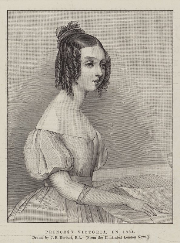 Princesa Victoria, en 1834 de John Rogers Herbert