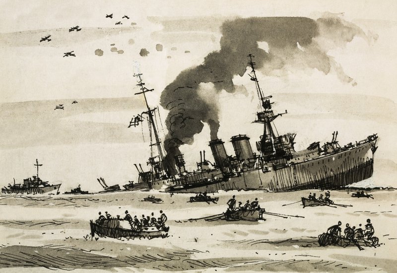Tras la operación de Malta en 1942, el Cairo fue hundido por destructores británicos de John S. Smith
