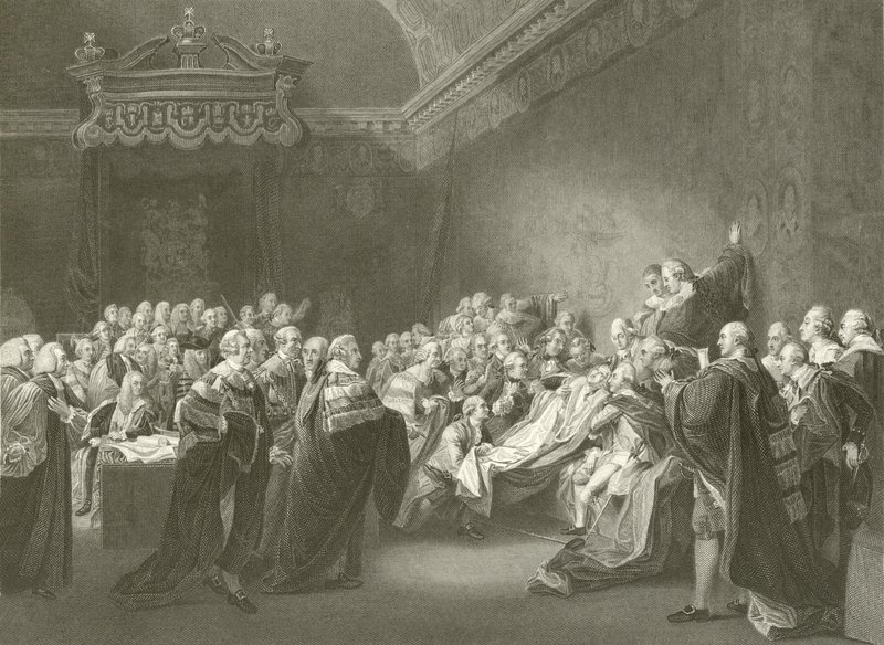 Muerte del Conde de Chatham de John Singleton Copley