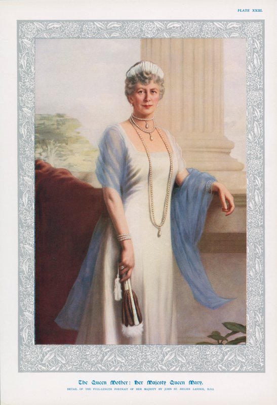 Reina María, consorte del Rey Jorge V y madre de Eduardo VIII y Jorge VI de John St. Helier Lander
