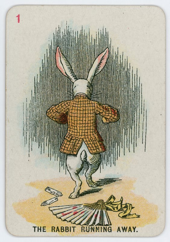 El Conejo huyendo de John Tenniel