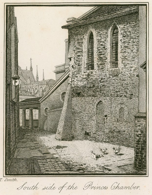 Lado sur de la Cámara de los Príncipes, Westminster de John Thomas Smith