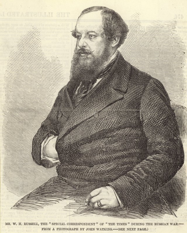 Retrato de Sir William Howard Russell de John Watkins