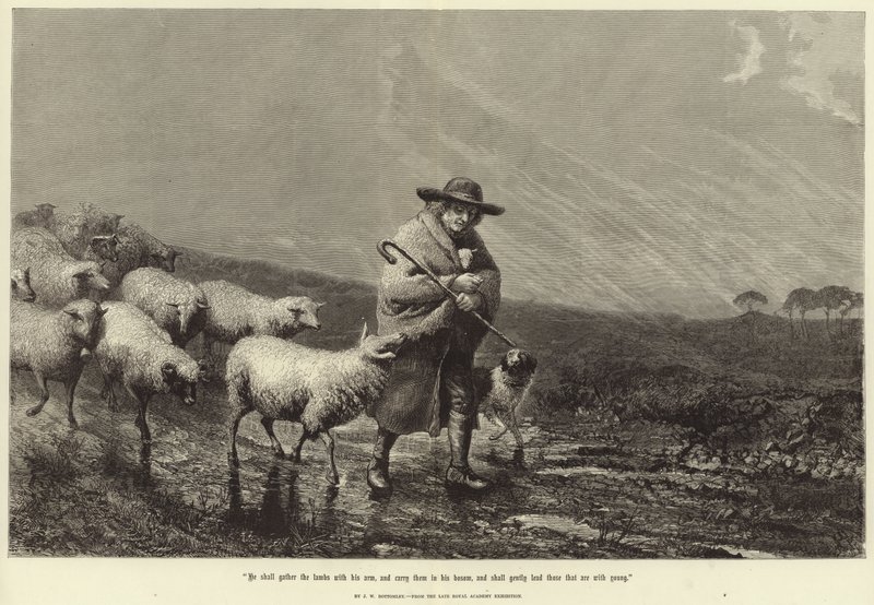 Él recogerá los corderos con su brazo de John William Bottomley