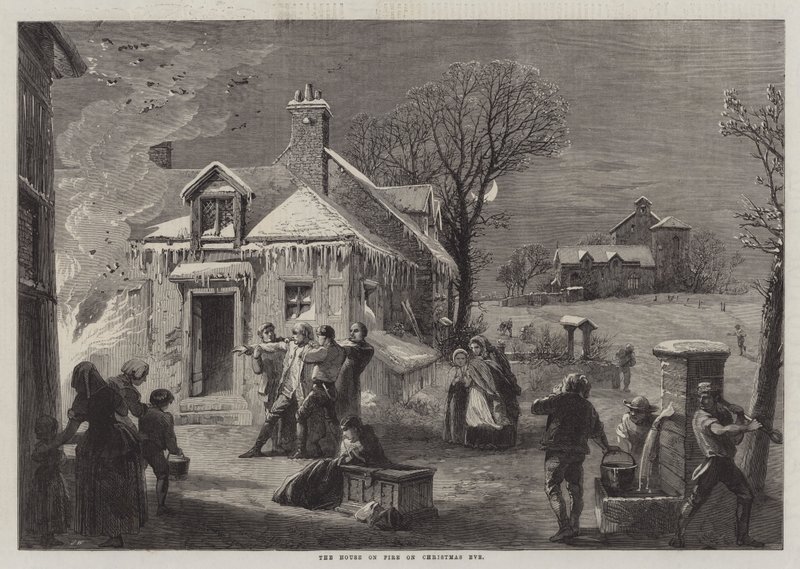 La casa en llamas en Nochebuena de John Williamson