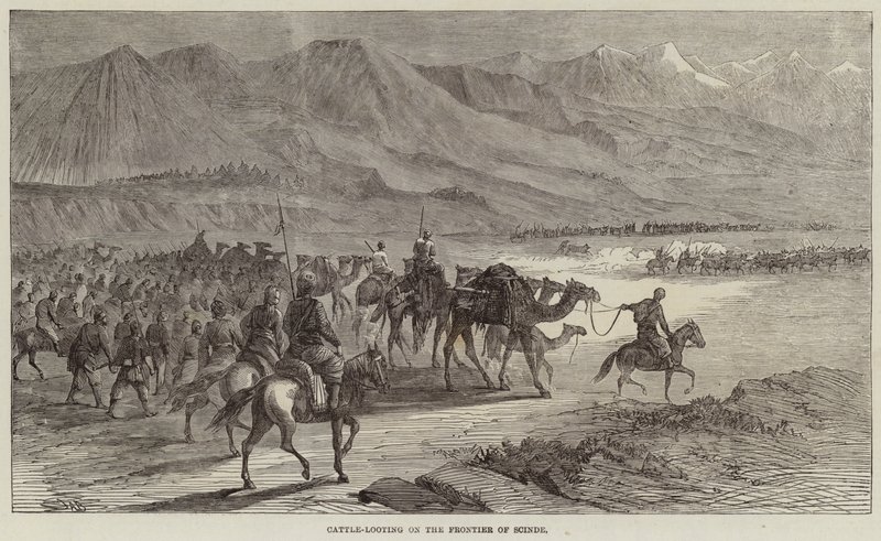 Robo de ganado en la frontera de Scinde de Joseph Austin Benwell
